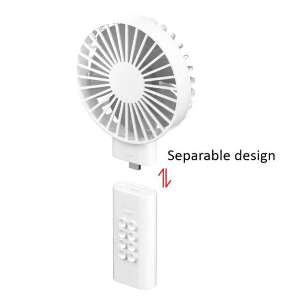 Power Bank LED Indicator Light Outdoor Portable Cooling Fans
