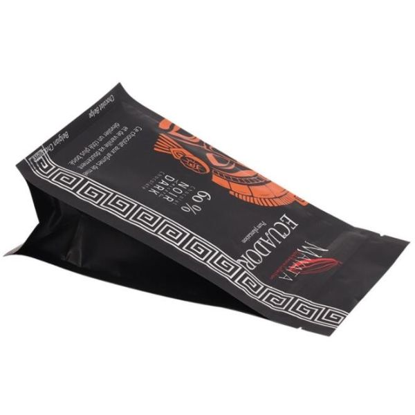 One Way Valve Aluminum Foil Packaging Bag , 100 Micron Biodegradable Flat Bottom Bags