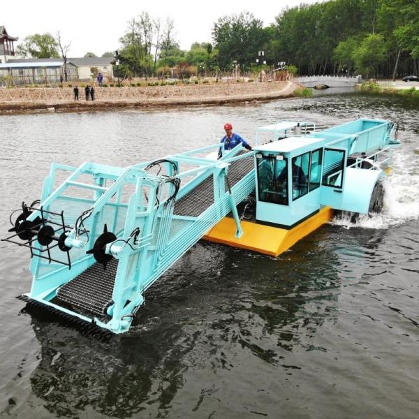 10 Cubic Meters Capacity Garbage Collection Boat With Full Hydraulic System