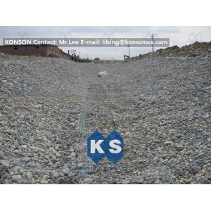 Quality PVC Coated Hot Dipped Galvanized Gabion Box / Gabion Meshes Fence for sale