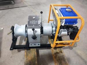 Quality Power Pulling Winch With Honda Petrol Engine For Electric Line Stringing for sale
