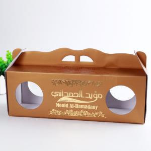 Quality Gloss Varnish Custom Corrugated Boxes Height Weight Capacity Flexible With Window for sale