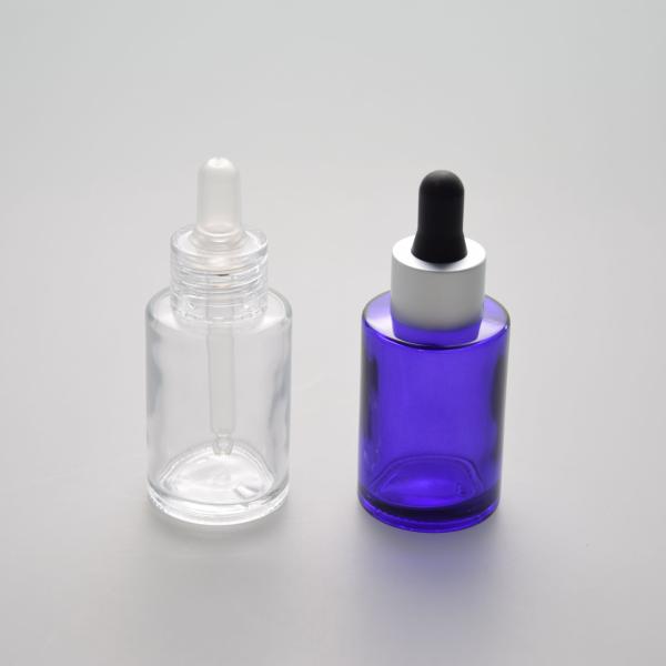 20/410 Essential Oil Pump Bottle Flat Shoulder 30ml Glass Dropper Bottles