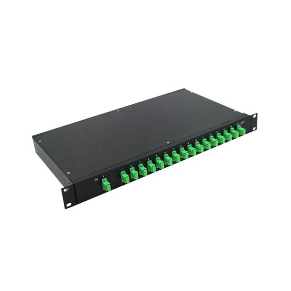 FTTX / PON Networks Rack Mount Optical PLC Splitter 1260-1650nm