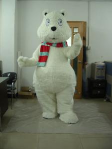 Lovely White Bear Cartoon mascot costumes,advertising animal mascot,theme party costumes