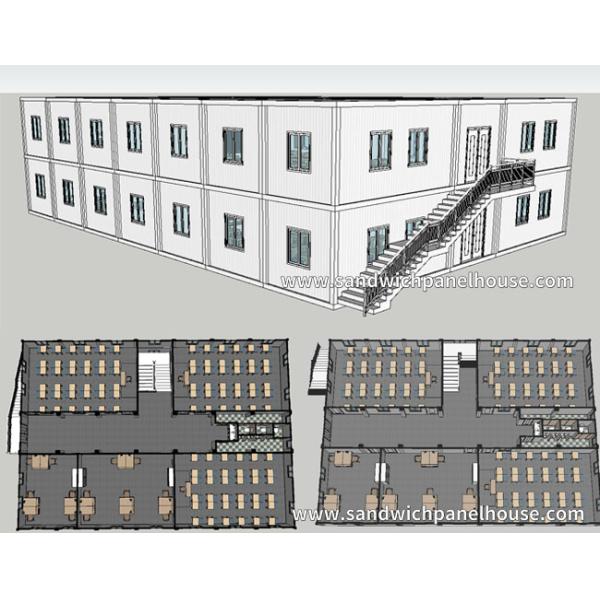 Finished Expandable Portable School Classrooms Stylish Eco Friendly
