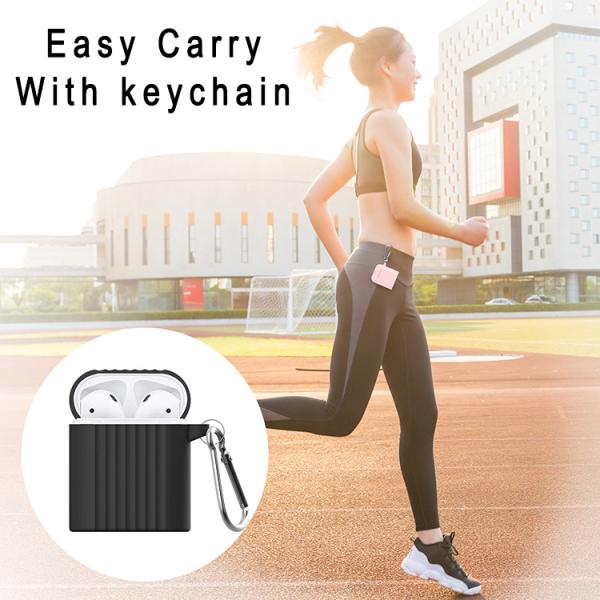 Mini Trunk Airpods Case Cute 3D Soft Silicone Protective Creative Stand Cover For Airpods 1 & 2 Charging