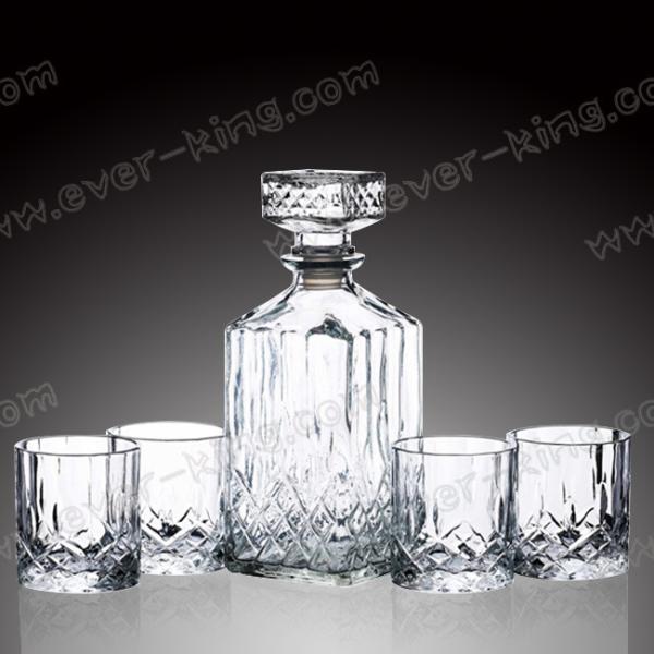 Transparent Luxury Spirits Tequila Square Bottle