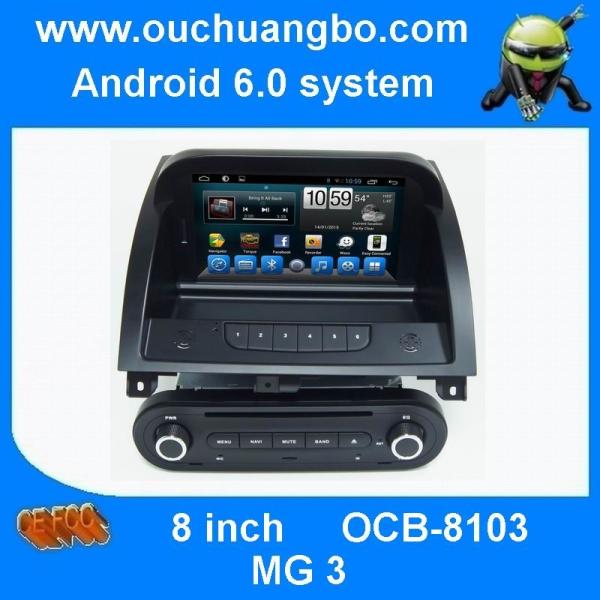 Ouchuangbo car multi media dvd android 6.0 for MG 3 with iPhone and Android phone connect to car radio
