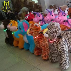 Quality Hansel hot selling walking robot ride amusement park game ride on plush animal for sale