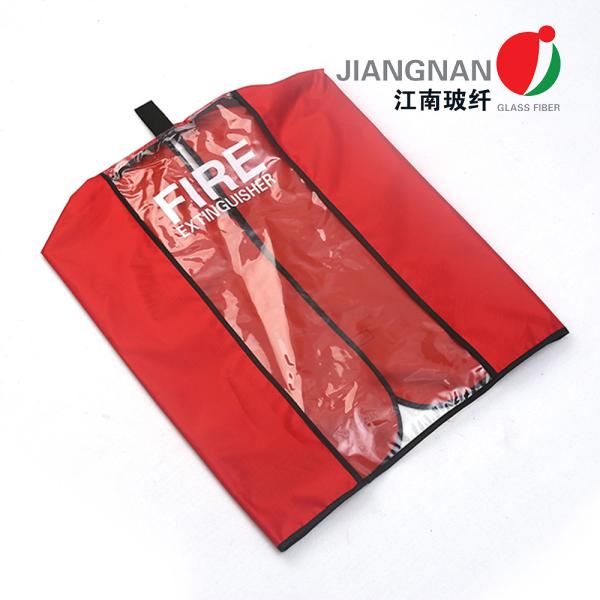 Mildew Resistant Velcro Straps Fire Extinguisher Cover With Window