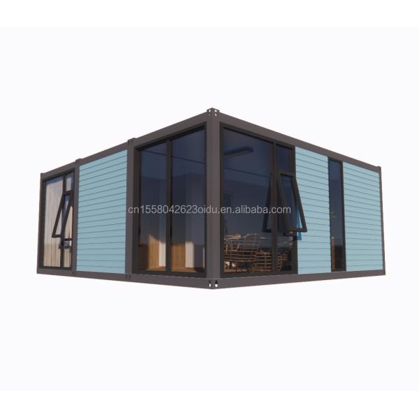 Galvanized Steel Bending 180g 20ft 40ft Detachable Prefabricated Flat Pack Container Home House With 2 Bedrooms for Hotel