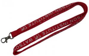 China order quantity unique product custom logo printed tube safety neck woven Lanyard on sale