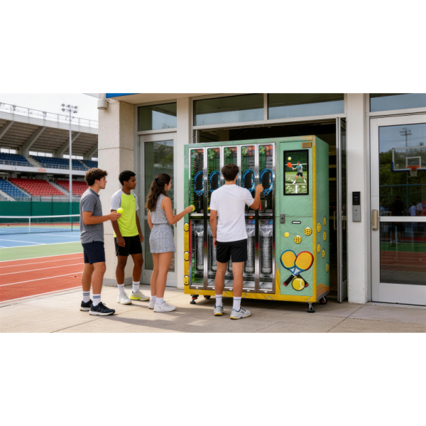 WEIMI Smart Pickleball Paddle Rental Locker Vending Machine for Pickleball Courts – 24/7 Self-Service