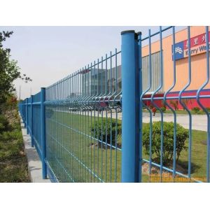 3D Powder Coated Metal Wire Mesh Fence with Square Round Post
