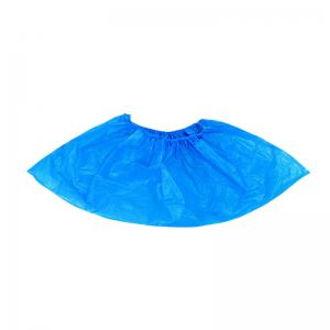 China PE CPE Plastic Disposable Shoe Covers Boot Protector Waterproof Anti - Skidding on sale