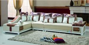 China South African Casual Leather and Fabric Sofa A.215 on sale