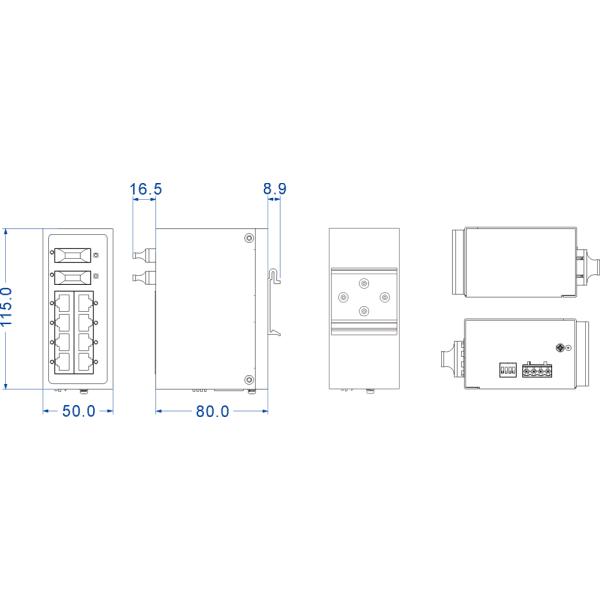 20Gbps Full Gigabit Switch , 10 Port Ethernet Switch With 3 Years Warranty