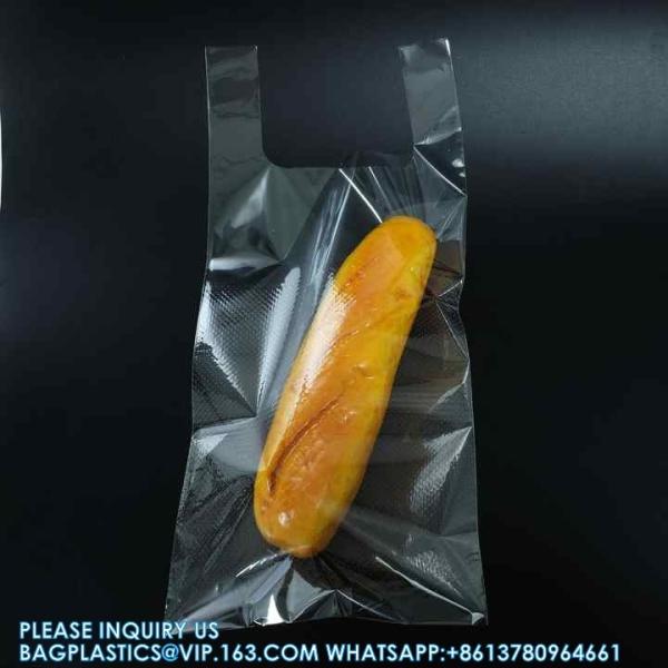MICROPERFORATED FOOD BAGS, Cellophane Plastic Vest T-Shirt Bag Bread Packaging Bags Micro Perforate Lettuce Bag