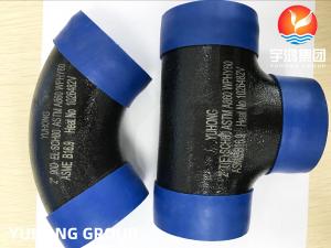 Quality ASTM A860 WPHY 60 CARBON STEEL PIPE FITTINGS B16.9 BLACK PAINTING for sale