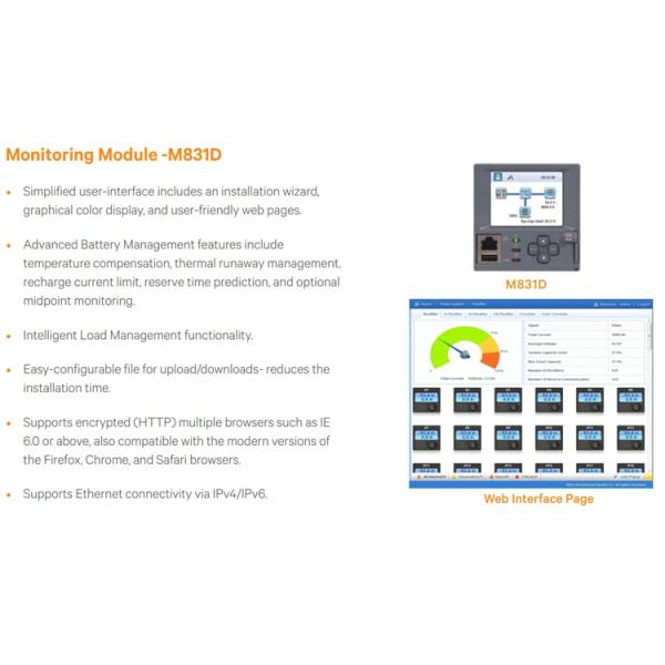 Original Vertiv Monitoring Rectifier Module Cabinet DC AC Distribution Cabinets Emerson DC Power System NetSure 801 Seri