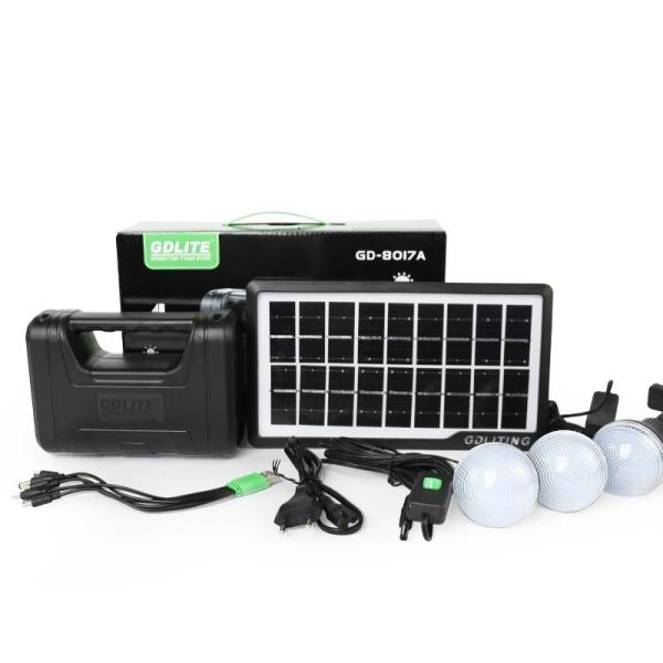 4000mah High Quality Camping Light Mini Solar Lighting System With 3 Bulbs