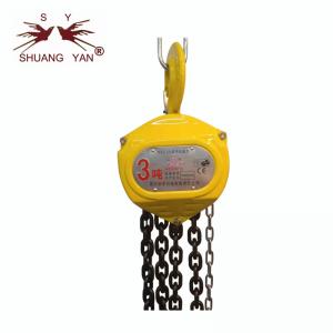 Quality Wholesale Heavy Duty Lifting Equipment Tool Hand Chain Block 3 Ton * 3 Meter HSZ-CA for sale