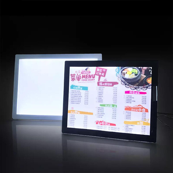Photo Poster Backlit Display Box , AC100 - 240V Aluminium Frame Led Light Box