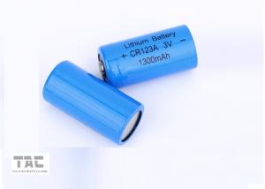Quality CR123A Primary Lithium LiMnO2 Battery 1500 mAh with High Energy Density for sale