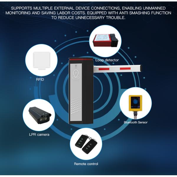 HCW Automatic Barrier Gate Traffic Heavy Duty Security For Driveway Access Control Anti Smashing