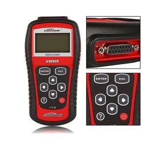 Automotive OBD2 And Can Scanner Konnwei KW808 Large Backlit LCD Screen Easy To