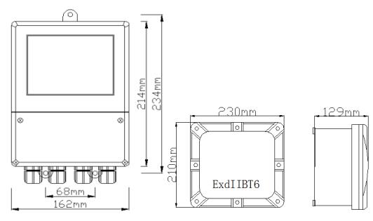 GPRS GPS 4-20mA split ± 1% DN32-10000mm ultrasonic water flow meter