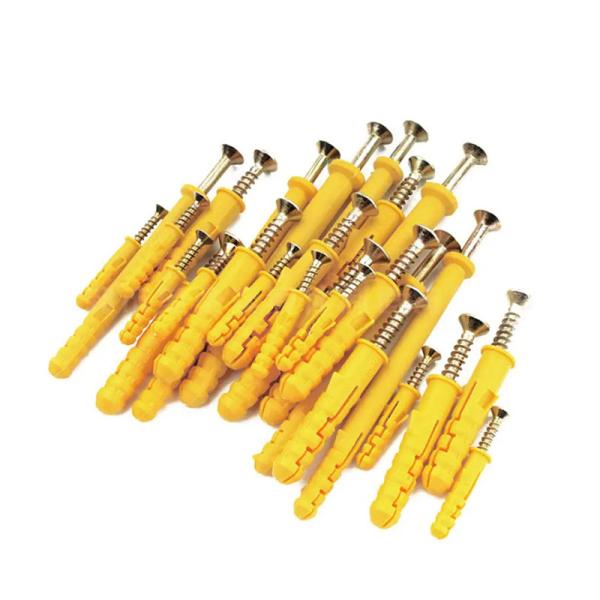 Customized Wall Plug Plastic Expansion Anchor With Mating Screw Nail