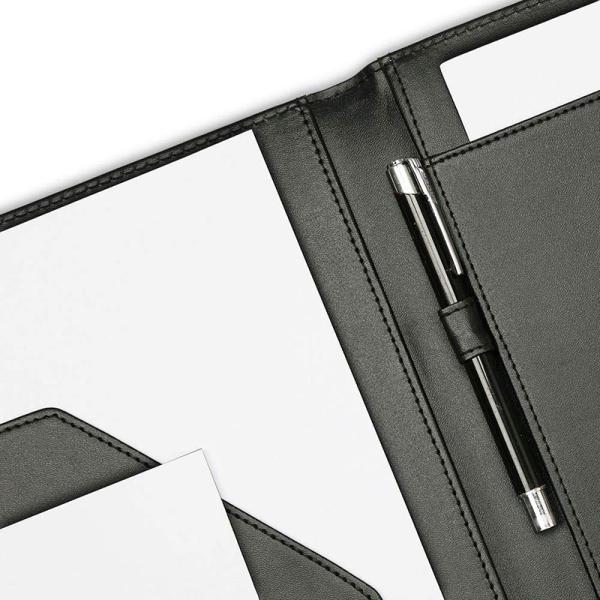 A4 Leather Business Folder , Professional Leather Portfolio Binder