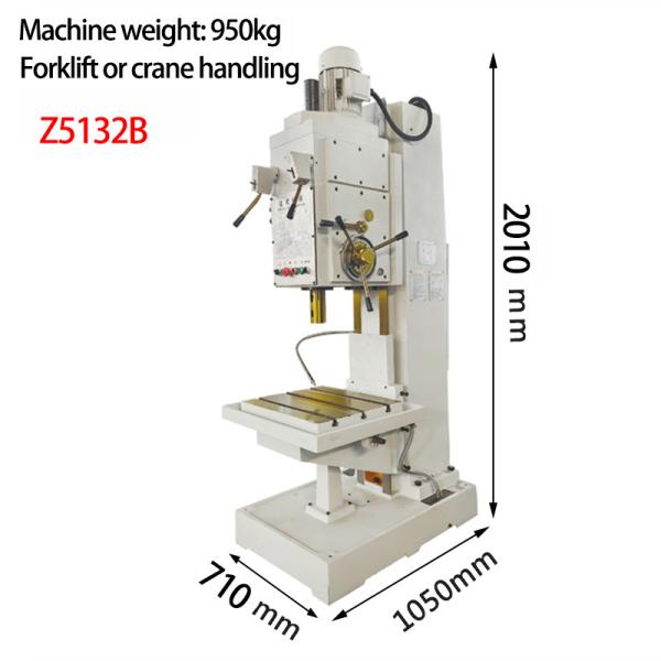 Large Deep Hole Vertical Drilling Machines Z5132B Vertical Metal Drill Machine