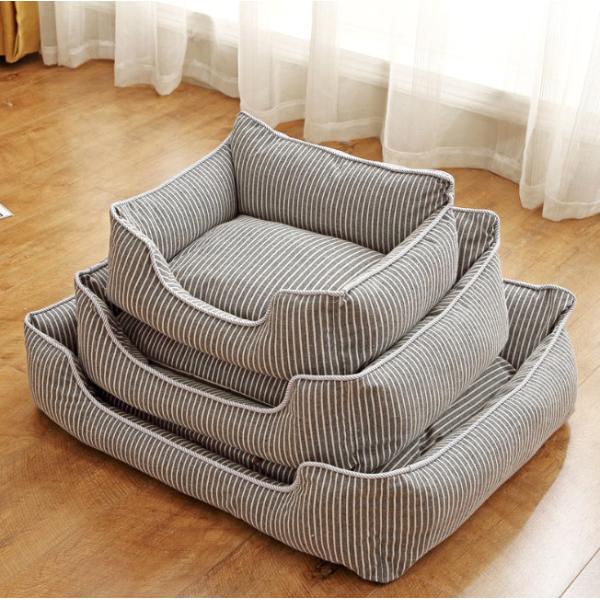 Soft Washable Breathable Rectangle Dog Sleeping Bed Anti Slip Bottom