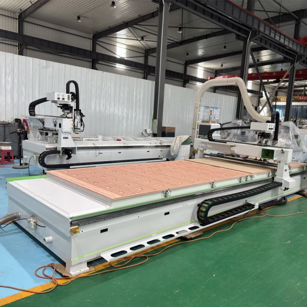 1830 Dual Table CNC Nesting Machine 60m/min With Cutting Drilling And Milling