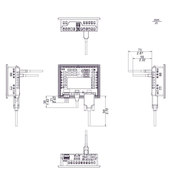 PFXGP4201TADW Proface HMI 7 Inch LED Backlight Touch Screen 24 Vdc
