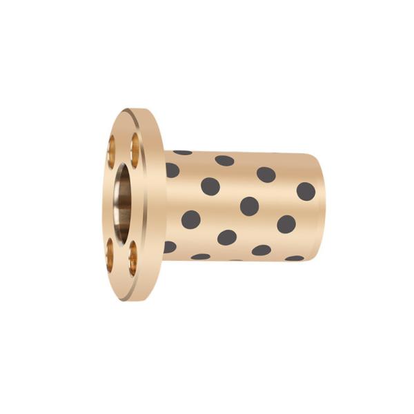 Brass High Strength Flange Embedded Graphite Plugged Bushings Mating Housing Shaft Tolerance