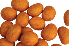Cajun Red Covered Peanuts Crispy Taste Vitamins Contained Healthy Raw Materials