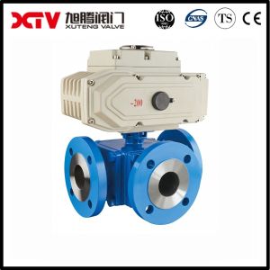 Floating Structure 3 Way Ball Valve With F304 Stem Material And Electric