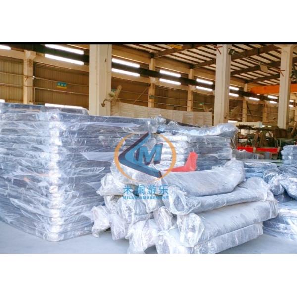 PVC Tarpaulin Inflatable Park Equipment High Durability 100x50m Dimension