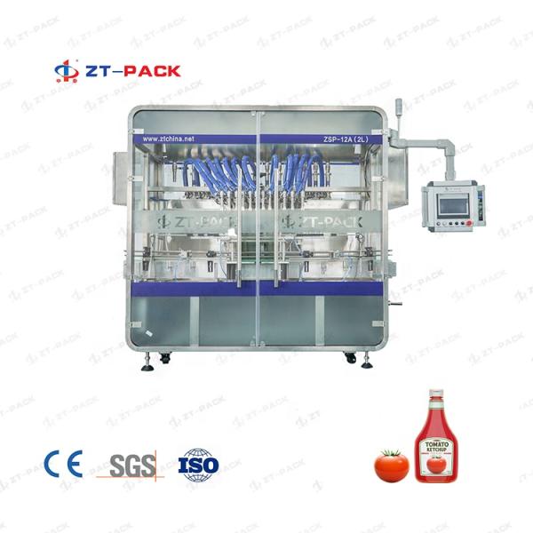 4000bph Ketchup Paste Jam Sauce Hot Filling plastic bottle drum Filling Machine