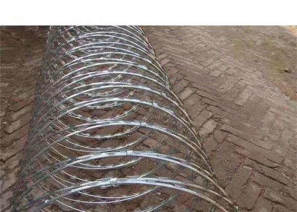 Buy Stainless Steel 300mm BTO-22 Razor Wire Concertina at wholesale prices