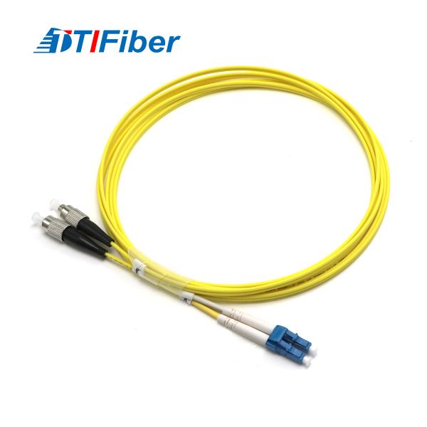 LC/UPC-FC/UPC Fiber Optic Patch Cord Duplex Singlemode PVC LSZH 2.0mm 3.0mm Patch cable