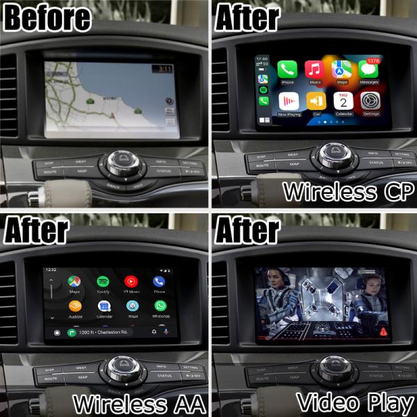 Wireless carplay android auto interface for Nissan Elgrand E52 IT08 08IT Quest include Japan spec