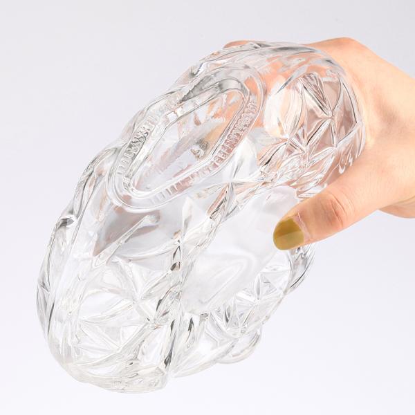 750 ML Flat Design Glass Bottle With Stopper For Liquor Spirits SCREW CAP Sealing Type