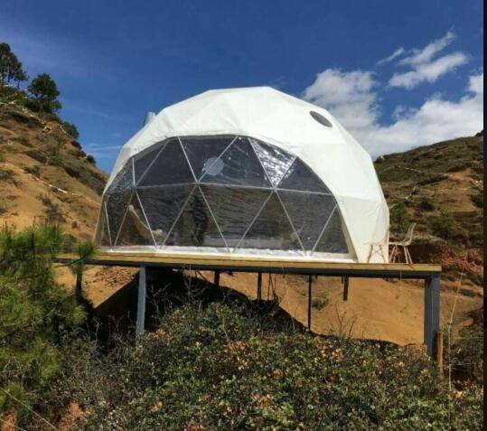 Buy Geodesic Dome House Steel Tent For Outdoor Event Economical Family Camping Hotel Dome Tent at wholesale prices