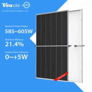 China 120 Cells Trina Solar Panel 585W-605W Mono PERC Solar Panel Solar Power on sale