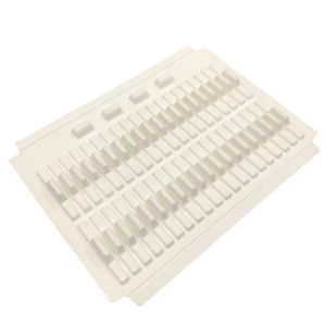 Natural White Sugarcane Bagasse Packaging , Chocolate Biodegradable Paper Tray